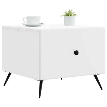 Couchtisch mit Schubladen Wei? 49 x 50 x 40 cm Holzwerkstoff