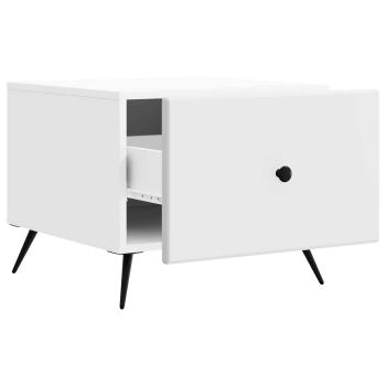 Couchtisch mit Schubladen Wei? 49 x 50 x 40 cm Holzwerkstoff