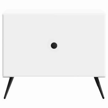 Couchtisch mit Schubladen Wei? 49 x 50 x 40 cm Holzwerkstoff