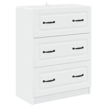 Schubladenschrank Weiß 66 x 34,5 x 87 cm Holzwerkstoff