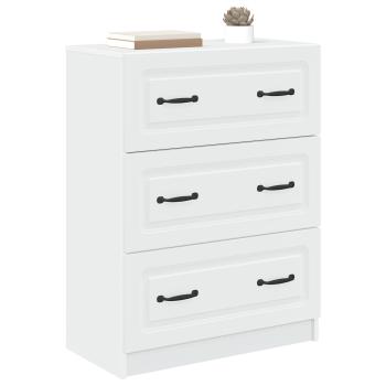 Schubladenschrank Weiß 66 x 34,5 x 87 cm Holzwerkstoff