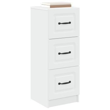 Schubladenschrank Weiß 33 x 34,5 x 87 cm Holzwerkstoff