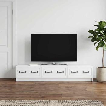 ARDEBO.de - TV-Schränk mit Schubladen Weiß 147 x 34,5 x 27 cm Holzwerkstoff