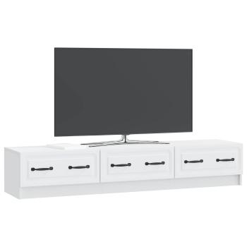 TV-Schränk mit Schubladen Weiß 147 x 34,5 x 27 cm Holzwerkstoff