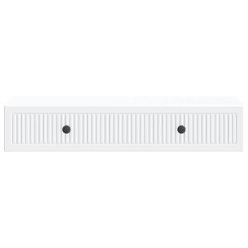 Wandmontierter Beistelltisch Weiß 87,5 x 34,5 x 17 cm