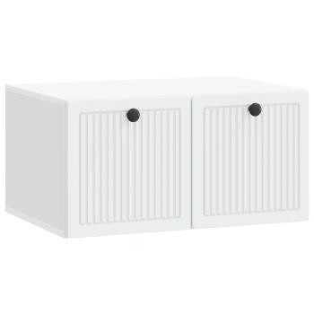Wandmontierter TV-Schrank Weiß 59,5 x 41 x 30 cm Holzwerkstoff