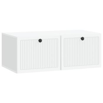 Wandmontierter TV-Schrank Weiß 78,5 x 41 x 30 cm Holzwerkstoff