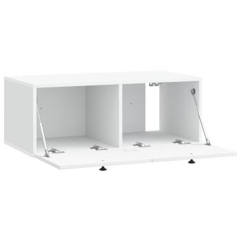 Wandmontierter TV-Schrank Weiß 78,5 x 41 x 30 cm Holzwerkstoff