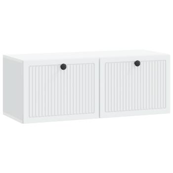 Wandmontierter TV-Schrank Weiß 78,5 x 31 x 30 cm Holzwerkstoff