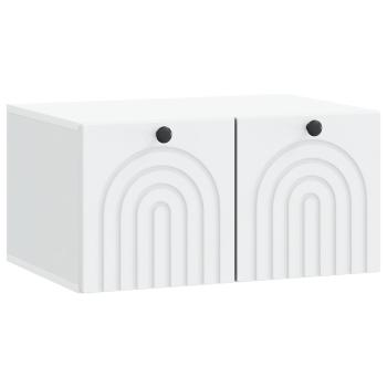 Wandmontierter TV-Schrank Weiß 59,5 x 41 x 30 cm Holzwerkstoff