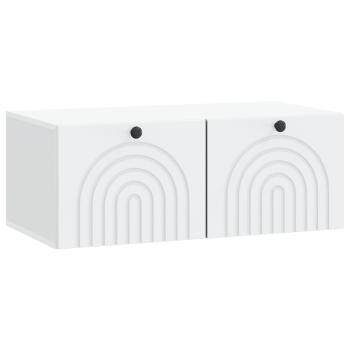 Wandmontierter TV-Schrank Weiß 78,5 x 41 x 30 cm Holzwerkstoff
