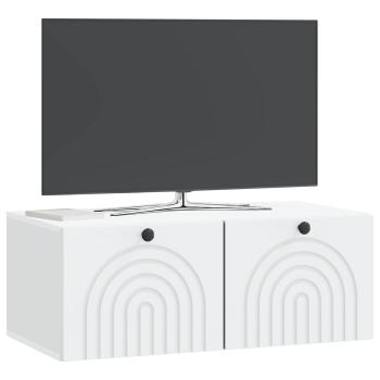 Wandmontierter TV-Schrank Weiß 78,5 x 41 x 30 cm Holzwerkstoff