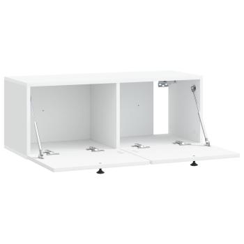 Wandmontierter TV-Schrank Weiß 78,5 x 31 x 30 cm Holzwerkstoff