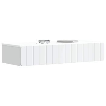 Wandmontierter Beistelltisch Weiß 87,5 x 34,5 x 17 cm