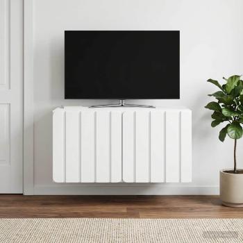 ARDEBO.de - Wandmontierter TV-Schrank 59,5 x 41 x 30 cm Weiß Holzwerkstoff