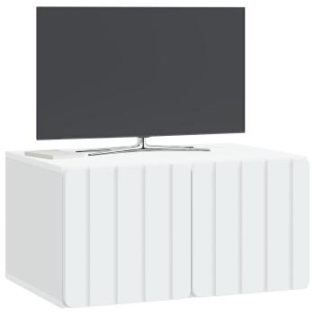 Wandmontierter TV-Schrank 59,5 x 41 x 30 cm Weiß Holzwerkstoff