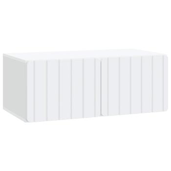 Wandmontierter TV-Schrank 78,5 x 41 x 30 cm Weiß Holzwerkstoff