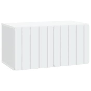 Wandmontierter TV-Schrank 59,5 x 31 x 30 cm Weiß Holzwerkstoff