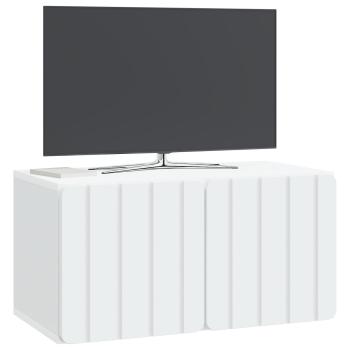 Wandmontierter TV-Schrank 59,5 x 31 x 30 cm Weiß Holzwerkstoff