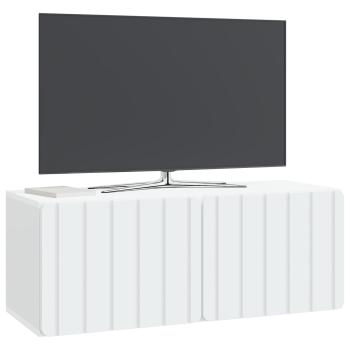Wandmontierter TV-Schrank 78,5 x 31 x 30 cm Weiß Holzwerkstoff