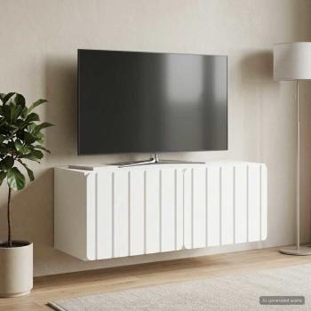 Wandmontierter TV-Schrank 78,5 x 31 x 30 cm Weiß Holzwerkstoff
