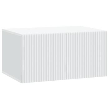 Wandmontierter TV-Schrank Weiß 59,5 x 41 x 30 cm Holzwerkstoff