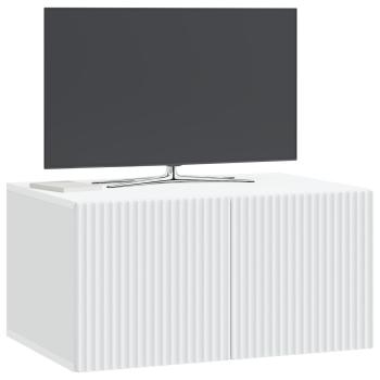 Wandmontierter TV-Schrank Weiß 59,5 x 41 x 30 cm Holzwerkstoff
