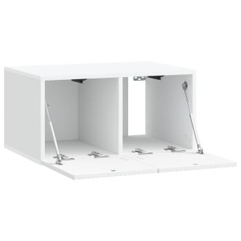 Wandmontierter TV-Schrank Weiß 59,5 x 41 x 30 cm Holzwerkstoff