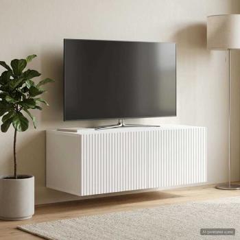 ARDEBO.de - Wandmontierter TV-Schrank Weiß 78,5 x 41 x 30 cm Holzwerkstoff