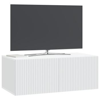 Wandmontierter TV-Schrank Weiß 78,5 x 41 x 30 cm Holzwerkstoff