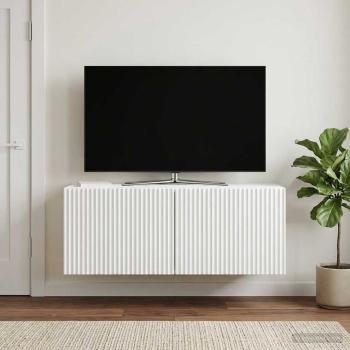 ARDEBO.de - Wandmontierter TV-Schrank Weiß 78,5 x 31 x 30 cm Holzwerkstoff