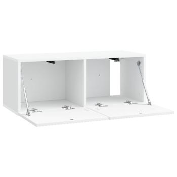 Wandmontierter TV-Schrank Weiß 78,5 x 31 x 30 cm Holzwerkstoff