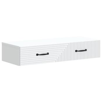 Wandmontierter Beistelltisch Wei? 87,5 x 34,5 x 17 cm
