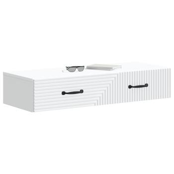 Wandmontierter Beistelltisch Wei? 87,5 x 34,5 x 17 cm