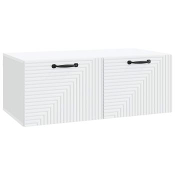 Wandmontierter TV-Schrank Weiß 78,5 x 41 x 30 cm Holzwerkstoff