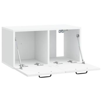 Wandmontierter TV-Schrank Weiß 59,5 x 31 x 30 cm Holzwerkstoff