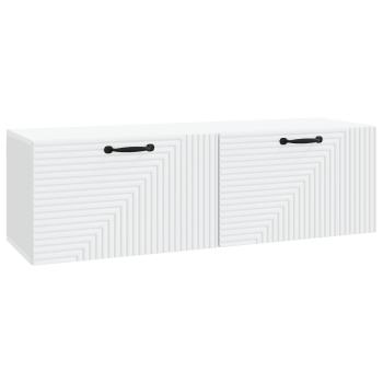 Wandmontierter TV-Schrank Weiß 98 x 31 x 30 cm Holzwerkstoff