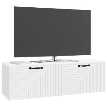 Wandmontierter TV-Schrank Weiß 98 x 31 x 30 cm Holzwerkstoff