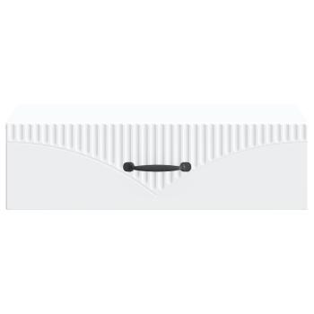 Wandmontierter Beistelltisch Weiß 59 x 34,5 x 17 cm