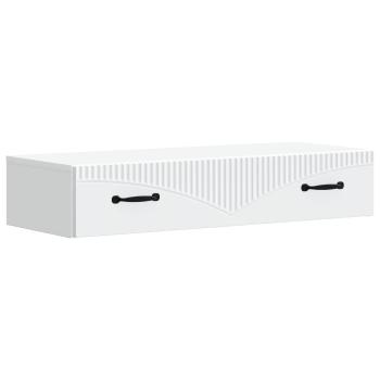 Wandmontierter Beistelltisch Weiß 87,5 x 34,5 x 17 cm