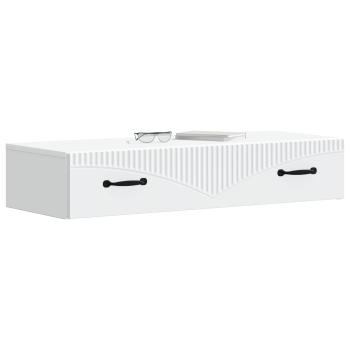 Wandmontierter Beistelltisch Weiß 87,5 x 34,5 x 17 cm
