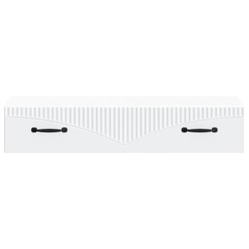 Wandmontierter Beistelltisch Weiß 87,5 x 34,5 x 17 cm