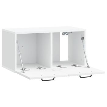 Wandmontierter TV-Schrank Weiß 59,5 x 31 x 30 cm Holzwerkstoff