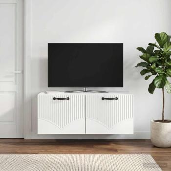 ARDEBO.de - Wandmontierter TV-Schrank Weiß 78,5 x 31 x 30 cm Holzwerkstoff