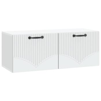 Wandmontierter TV-Schrank Weiß 78,5 x 31 x 30 cm Holzwerkstoff