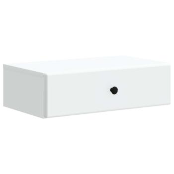 Wandmontierter Beistelltisch Weiß 59 x 34,5 x 17 cm