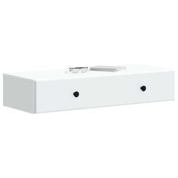 Wandmontierter Beistelltisch Weiß 87,5 x 34,5 x 17 cm
