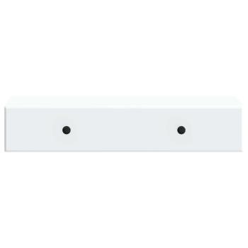 Wandmontierter Beistelltisch Weiß 87,5 x 34,5 x 17 cm