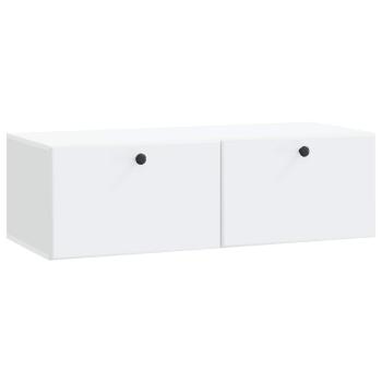 Wandmontierter TV-Schrank 98 x 41 x 30 cm Weiß Holzwerkstoff