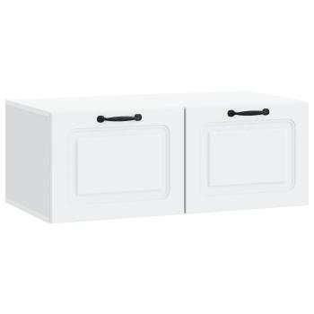 Wandmontierter TV-Schrank Weiß 78,5 x 41 x 30 cm Holzwerkstoff